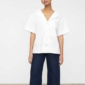 NWT Kowtow Seascape Shirt white 100% cotton